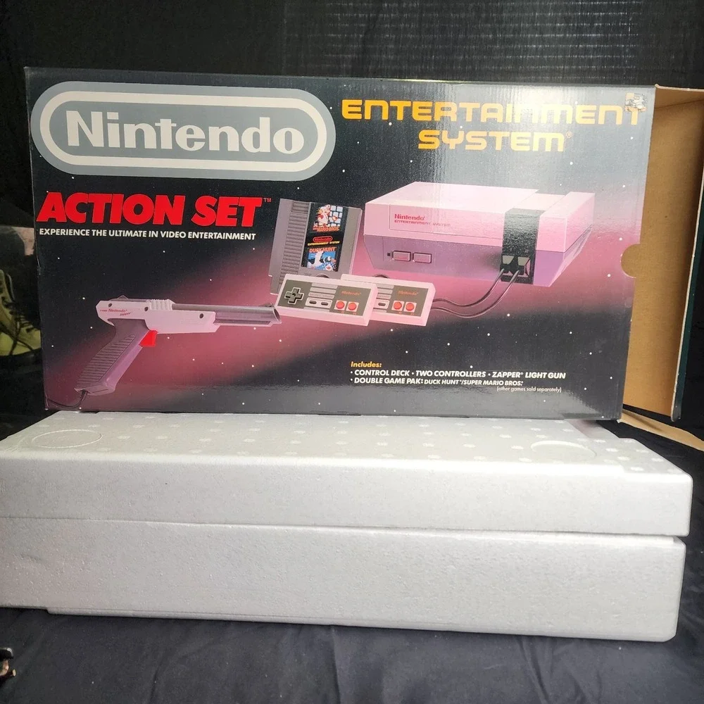 NES Original With Manuals,‎ Super Mario Bros & Duck Hunt With Zapper Light Gun